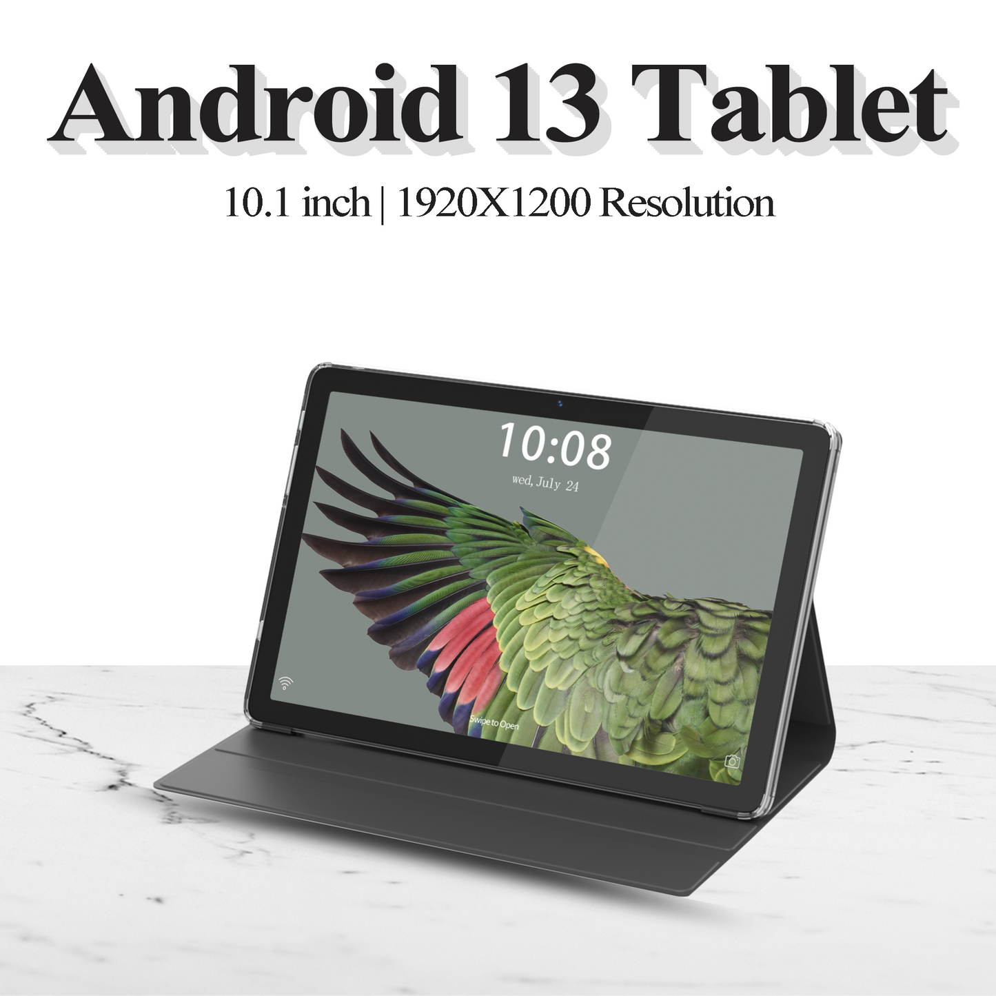 Suminoc 10" Tablet Android 1３ Tablet PC 5G Wifi Octa-Core Arm 16GB（8+8）Ram 128GB Rom Bluetooth Black